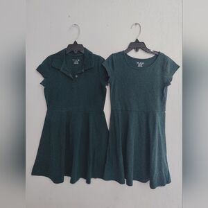 Girl Green Short Sleeve Dresses